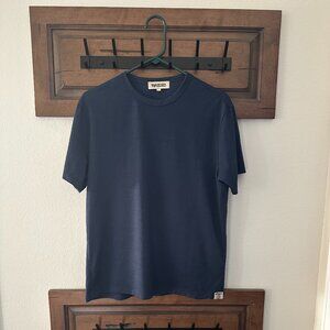 Merino.tech Womens Large Navy Blue T-Shirt, Lightweight, 100% merino wool